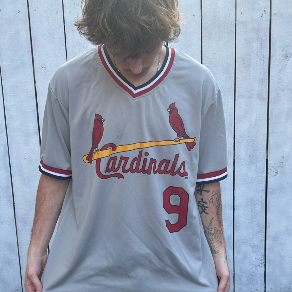 Cardinals Gray Jersey with Red Details